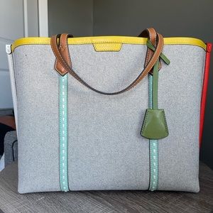 Tory Burch Color Block Perry Tote Bag
